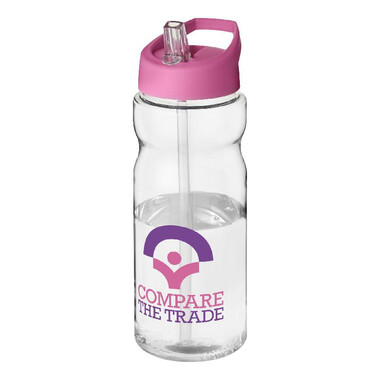 Borraccia sportiva H2O Base®  650 ml in Pet riciclabile - colore Trasparente/Rosa