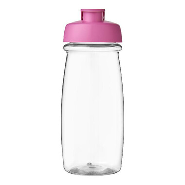 Borraccia sportiva H2O Pulse® da 600 ml - colore Trasparente/Rosa
