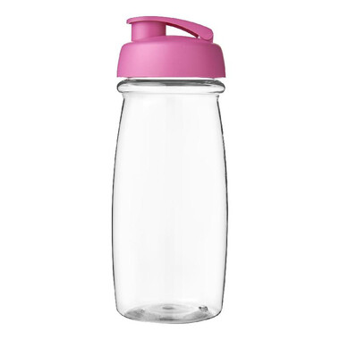 Borraccia sportiva H2O Pulse® da 600 ml - colore Trasparente/Rosa
