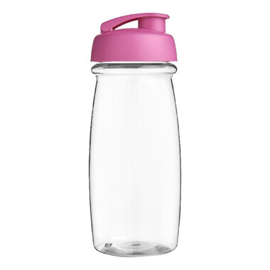 Borraccia sportiva H2O Pulse® da 600 ml - colore Trasparente/Rosa
