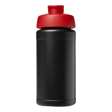 Borraccia sportiva Baseline® Plus da 500 ml - colore Nero/Rosso