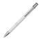 Penna a sfera con fusto soft touch - colore Bianco