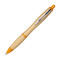 Penna a sfera eco in bamboo - colore Naturale/Arancio