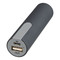 Power bank da 2200 mAh e finitura in gomma - colore Nero