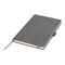 Blocco note A5 in pelle scamosciata - colore Grigio