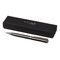 Penna a sfera laccata Luxe - colore Marrone/Argento