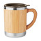 Bicchiere doppio strato rivestito in bamboo - DC43294