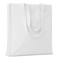 Shopper in cotone colorato con soffietto colore bianco MO9596-06