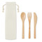 Set posate in bamboo con custodia colore beige MO9786-13