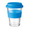 Bicchiere in vetro 350ml colore blu MO9992-04