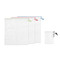 Set 3 sacche a rete in RPET colore bianco MO9898-06