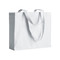 borsa shopper cotone 40x35x12 verde mela colore bianco