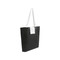 Shopper in tnt ripiegabile con bottone colore nero