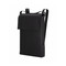 Zaino shopper in cotone con soffietto colore nero