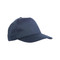 Cappellino 5 pannelli regolazione a velcro colore blu