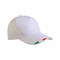 Cappellino in poliestere con stampa tricolore colore bianco