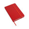 Quaderno in PVC con fogli bianchi  colore rosso