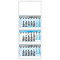 Calendario trittico 3 spirali e interspazi 2025 azzurro