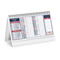Calendario da tavolo table note 2025 rosso