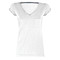 t-shirt manica corta collo a V slubby jersey bianco Neutral Wild Lady Payper