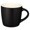 Tazza in ceramica bicolore - colore Nero/Bianco