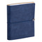 Agenda settimanale 17X24 portafoglio 2025 con elastico blu