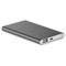 Power bank in alluminio da 4000 mAh colore titanio MO8735-18