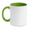 Tazza da 300ml con finiture colorate colore verde MO8422-09