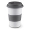 Tazza take away con coperchio e anello protettivo in silicone colore grigio MO7683-07
