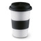 Tazza take away con coperchio e anello protettivo in silicone colore nero MO7683-03