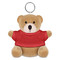 Orsetto peluche con portachiavi e T-Shirt colore rosso MO8253-05