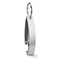 Portachiavi apribottiglie  in alluminio personalizzabile colore argento MO8664-14