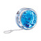Yo-yo con luce in plastica con 2 pile colore blu IT3854-04