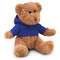 Peluche con T-shirt e cappuccio colore blu MO7375-04