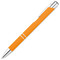 Penna a sfera con finitura gommata e specchiata colore arancio MO8857-10