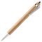 Penna a sfera in bamboo e rifiniture cromate colore legno MO7318-40