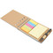 Blocco notes con penna e 40 fogli colore beige MO8107-13