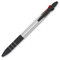 Penna in ABS con 3 inchiostri di colori diversi colore argento MO8812-14