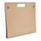 Porta blocnotes in cartone chiudibile con 2 bottoni colore beige MO7411-13