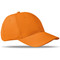 Cappellino da 6 pannelli con chiusura a strappo colore arancio MO8834-10