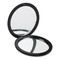 Specchietto doppio con finitura gommata colore nero MO8767-03