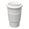 Tazza termica Americano® da 350 ml con grip - colore Bianco