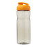 Borraccia sportiva H2O Eco da 650 ml - colore Carboncino/Arancio