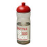 Borraccia sportiva H2O ECO con coperchio a cupola - colore Carboncino/Rosso