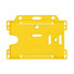 Portabiglietti plastica - colore Giallo