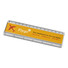 Righello cm 15 con inserto stampato su carta - colore Trasparente