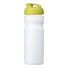 Borraccia sportiva Baseline® Plus da 650 ml con coperchio a scatto - colore Bianco/Lime