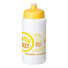 Borraccia Baseline® Plus da 500 ml con coperchio a scatto - colore Bianco/Giallo