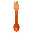 Cucchiaio, forchetta e coltello 3 in 1 - colore Arancio