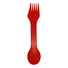 Cucchiaio, forchetta e coltello 3 in 1 - colore Rosso